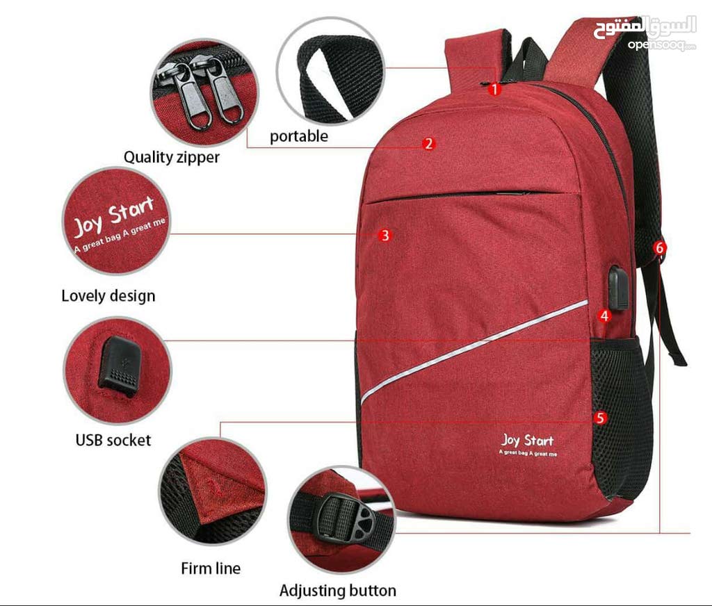 3 PCS Sac à dos multifonctionnel Avec Sortie USB ET Sortie kit-man - Gris