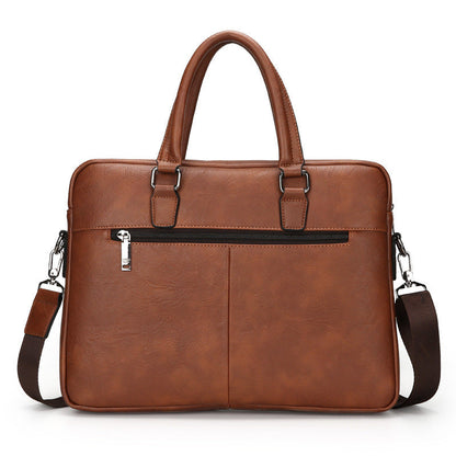 Cartable Homme en Simili Cuir Design Élégant Jeep Noir – حقيبة جلدية لون أسود