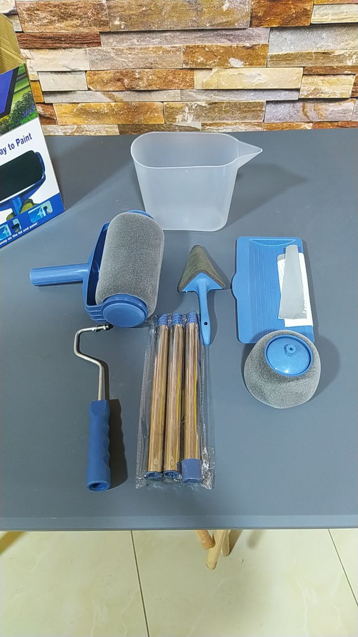 kit Rouleau de peinture mural 7 pièces multifonctionnel