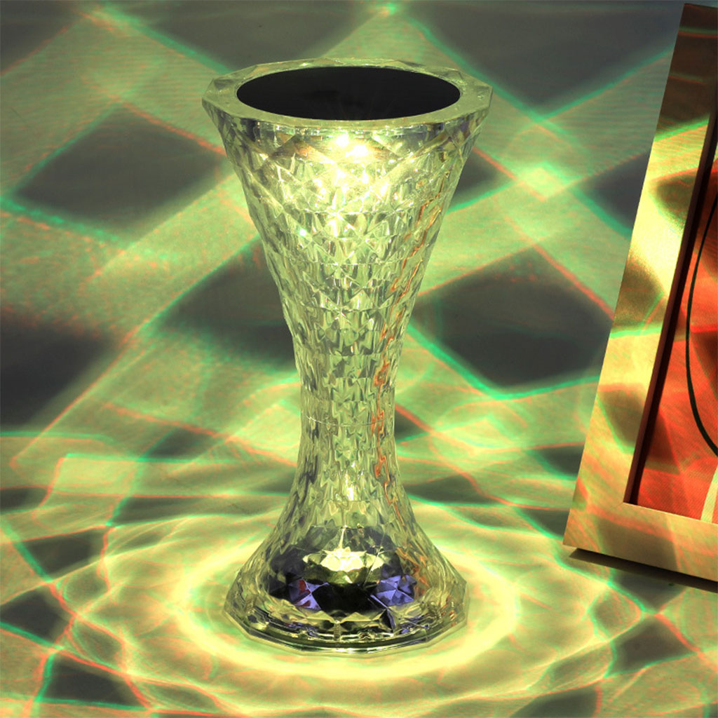 Lampe de table en cristal sans fil Tactile Rgb pour chambre V2