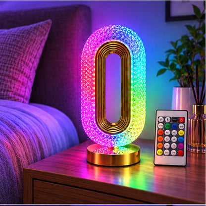 Lampe de Chevet LED RGB Forme Œil avec Télécommande et Contrôle par Application - مصباح ديكوري بشكل عين بإضاءة وتحكم بالريموت والهاتف