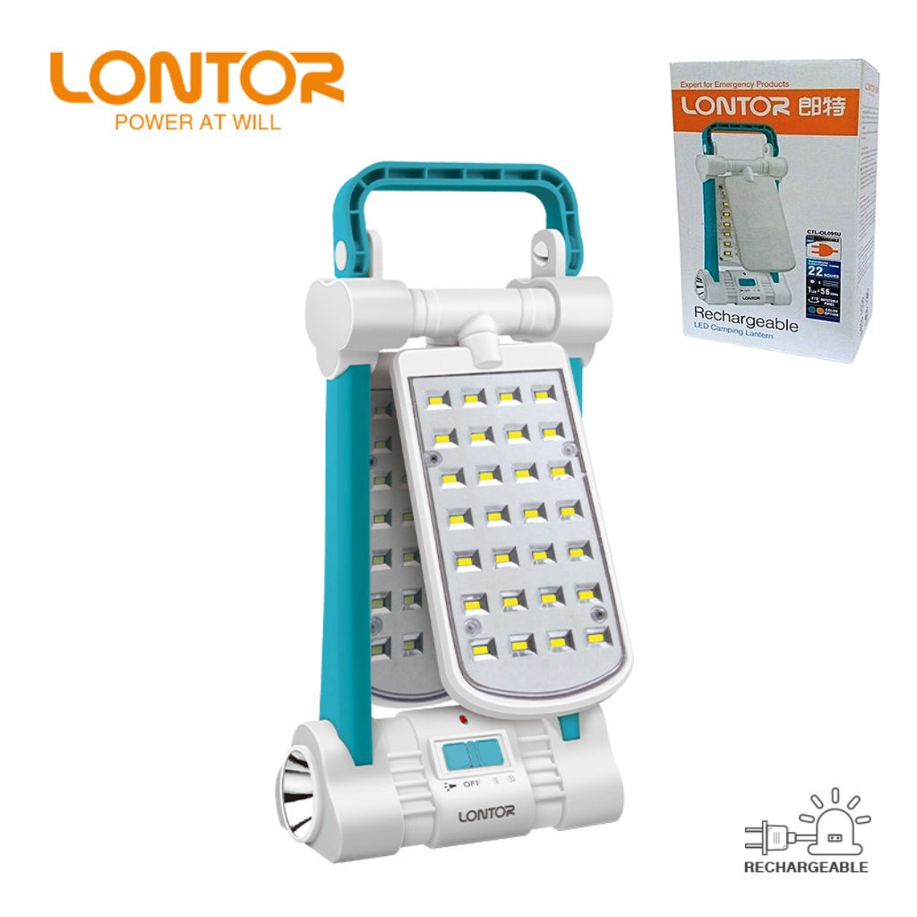 Lanterne de camping LED rechargeable LONTOR avec port DC CTL-OL095U تنزوت