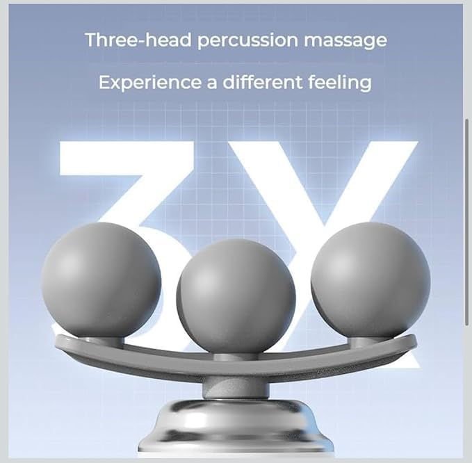 Pistolet de massage pour soulager la douleur 6 vitesses 4 têtes LM-810T - جهاز تدليك بعدة رِؤوس