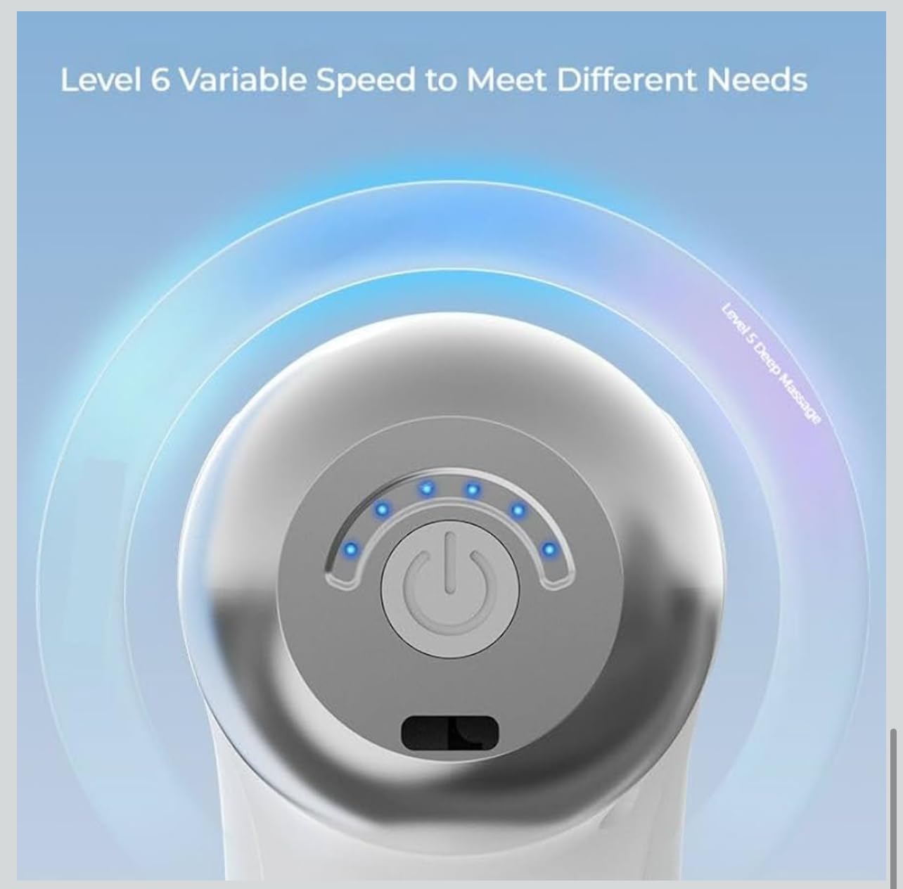 Pistolet de massage pour soulager la douleur 6 vitesses 4 têtes LM-810T - جهاز تدليك بعدة رِؤوس