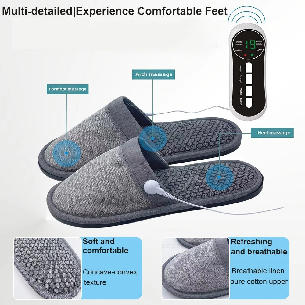 Pantoufles de massage USB pour thérapie électrique à impulsions