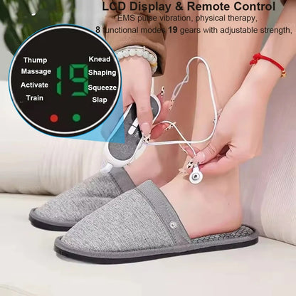 Pantoufles de massage USB pour thérapie électrique à impulsions