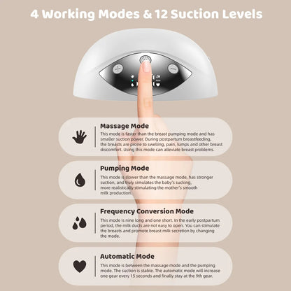 Tire Lait Electrique Mains Libres MY-378 4 Modes 12 Niveaux - جهاز إستخراج الحليب