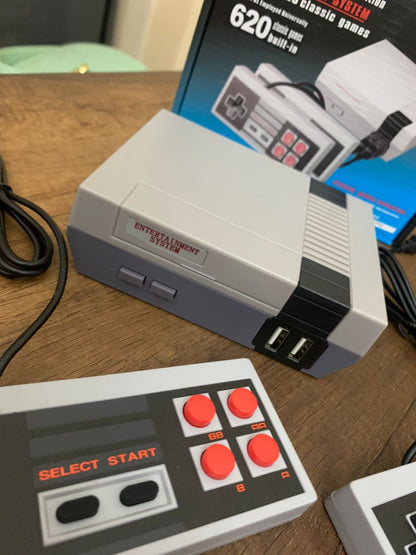 Mini console de jeu rétro classique 620 Games avec 2 Manettes