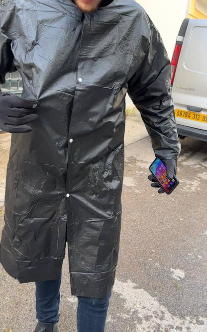 Pack Hiver Manteau imperméable à capuche et Gants Thermiques Chaudes