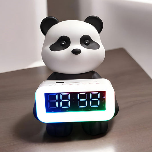Enceinte Bluetooth Panda et Réveil Numérique RGB CH-M53 – مكبر صوت وساعة منبه - تنزوت
