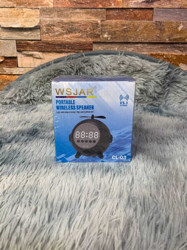 Réveil Numérique à Miroir Rechargeable avec Haut-parleur Portable Bluetooth 5.0