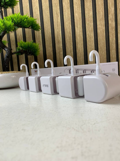 Support mural pour balai avec Crochets pour serpillière - حامل مكنسات التنظيف