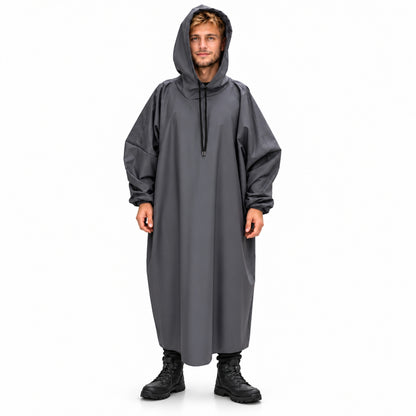 Poncho de Pluie à Capuche pour Conducteur de Vespa – معطف مطر طويل بقبعة لسائق السكوتر