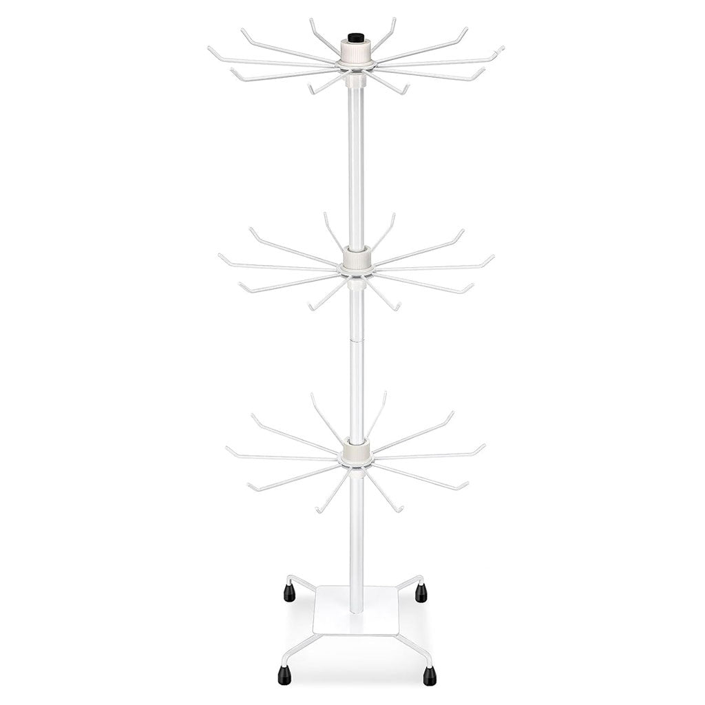 Présentoirs à bijoux rotatifs à 3 niveaux réglables en métal – حامل عرض السلع والإكسسوارات