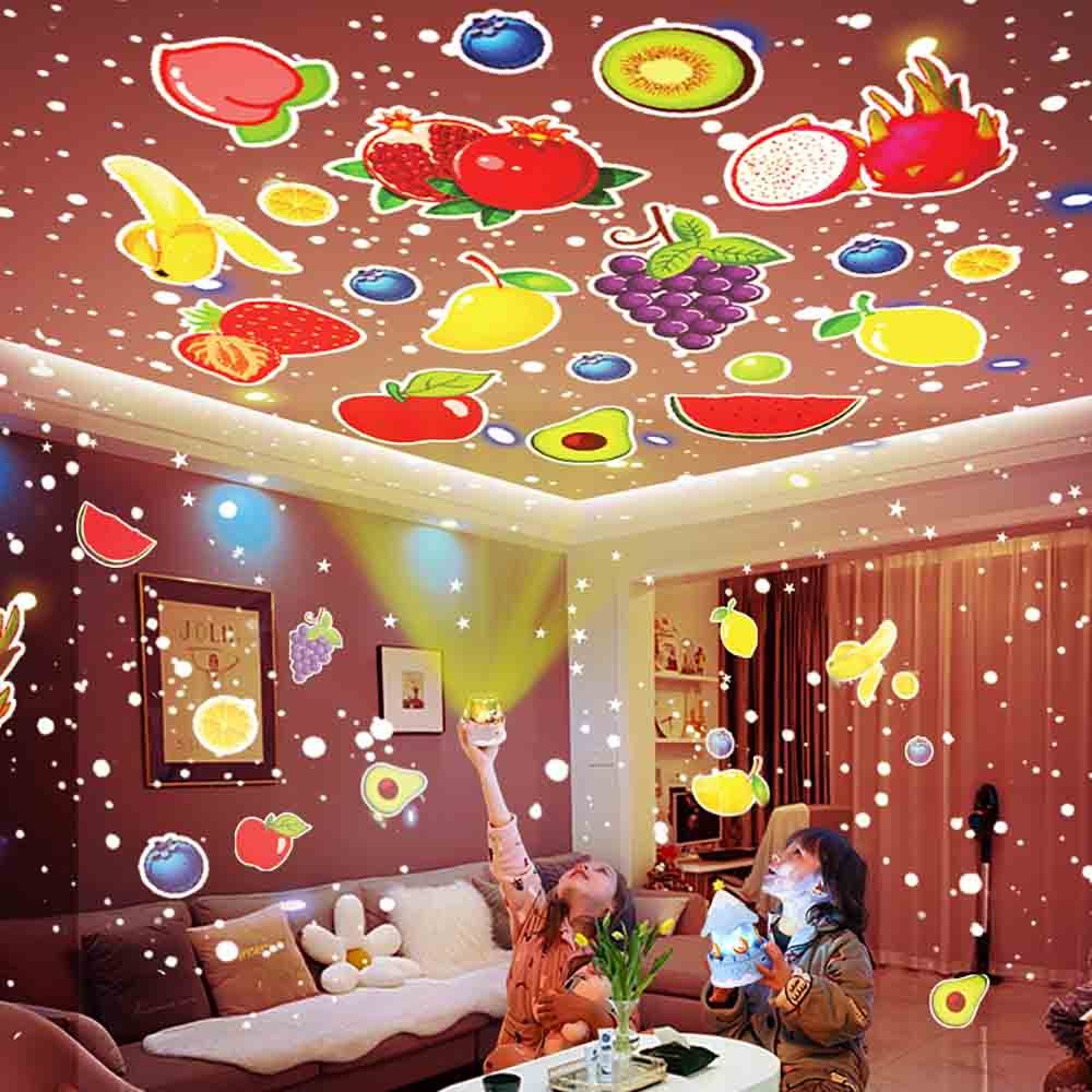 Projecteur Ciel Étoilé LED 360° avec 21 Films et Musique - مصباح إسقاط النجوم للأطفال مع 21 مشهدًا وموسيقى