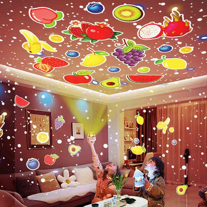 Projecteur Ciel Étoilé LED 360° avec 21 Films et Musique - مصباح إسقاط النجوم للأطفال مع 21 مشهدًا وموسيقى