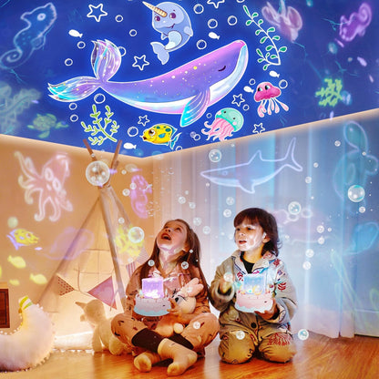Projecteur Ciel Étoilé LED 360° avec 21 Films et Musique - مصباح إسقاط النجوم للأطفال مع 21 مشهدًا وموسيقى