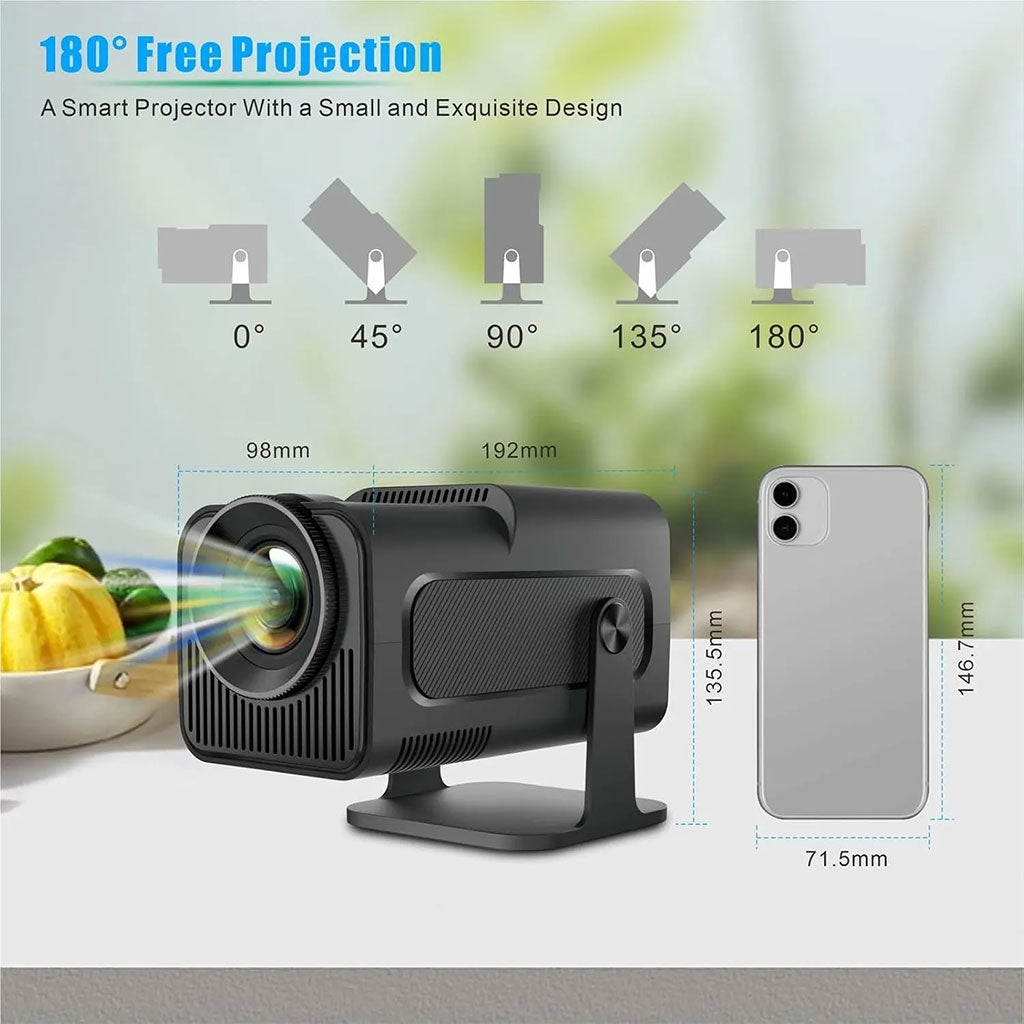 Projecteur portable Full HD HY300 Android 11 WiFi6 et Bluetooth 5.0 - جهاز عرض ذكي