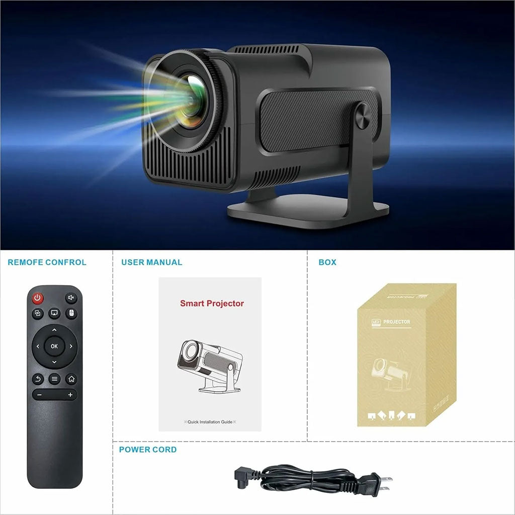 Projecteur portable Full HD HY300 Android 11 WiFi6 et Bluetooth 5.0 - جهاز عرض ذكي
