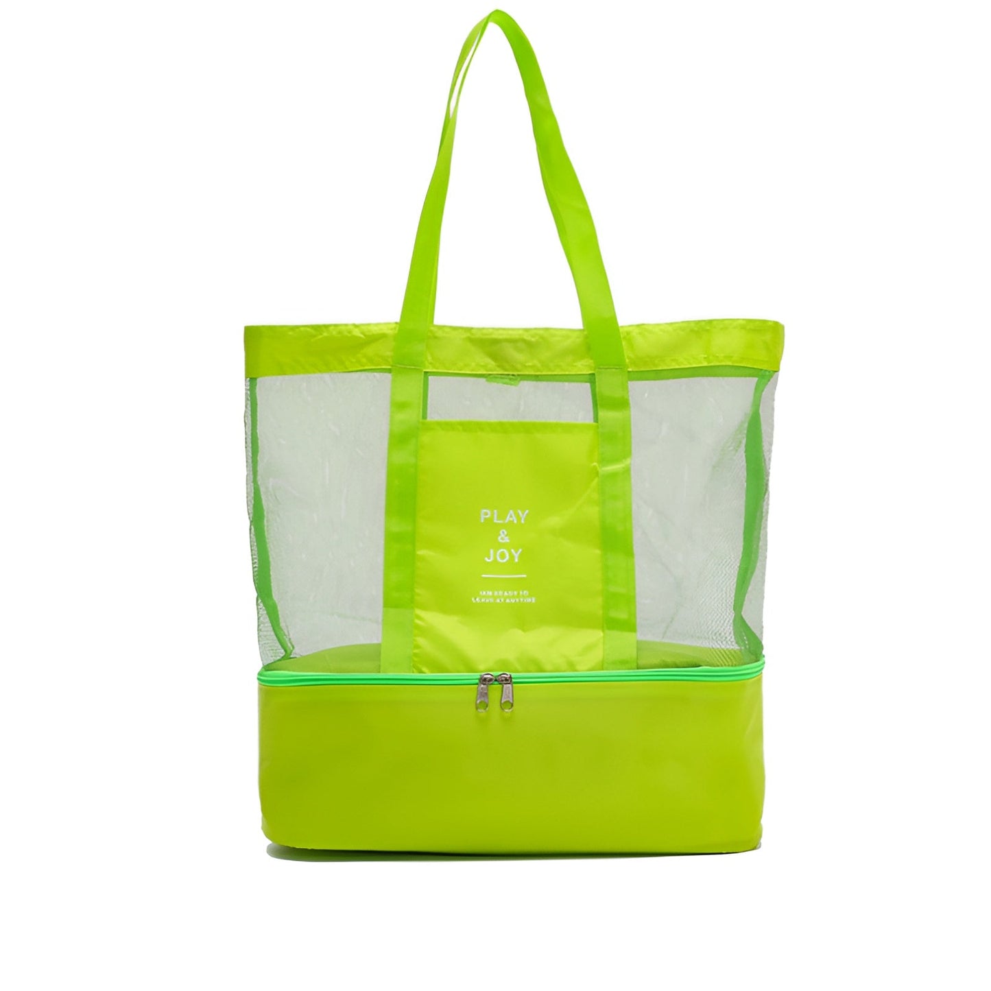 Sac de pique-nique en maille, compartiment Isotherme avec fermeture éclair