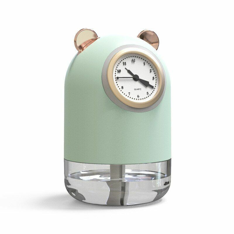 humidificateur avec horloge et Spray pour bureau 7 Couleur led 300 ML