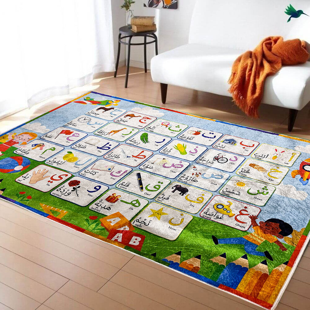 Tapis Chambre D’enfants avec des Motifs Éducatifs – بساط غرف الأطفال