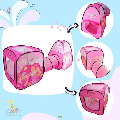 Tente Tunnel de jeu pliable pour enfants - خيمتان ونفق 3 في1 للأطفال
