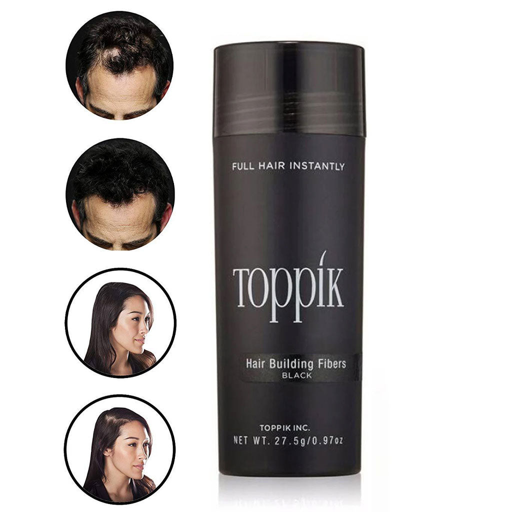 Toppik fibres capillaires noires - ألياف "توبيك" لتكثيف الشعر