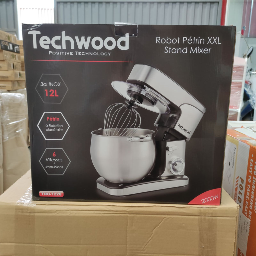 Techwood Robot Pétrin Professionel 12L 2000W TRO-1226