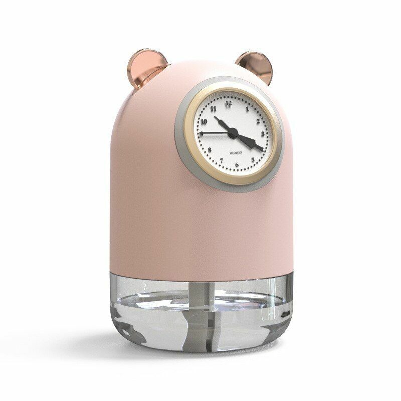 humidificateur avec horloge et Spray pour bureau 7 Couleur led 300 ML